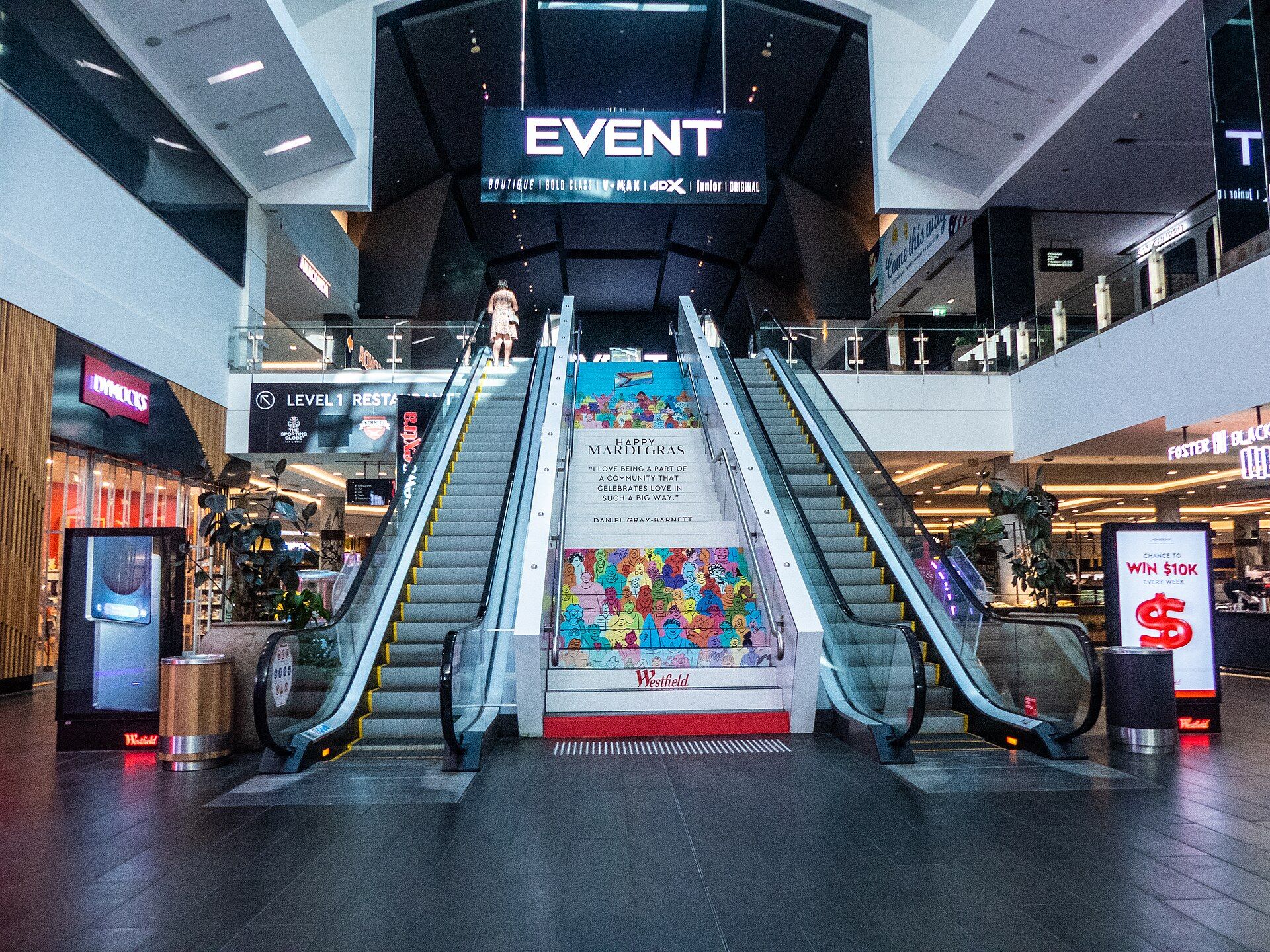 The atrium at Westfield Chermside
